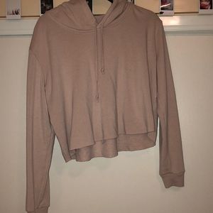 Brandy Melville pink crop hoodie